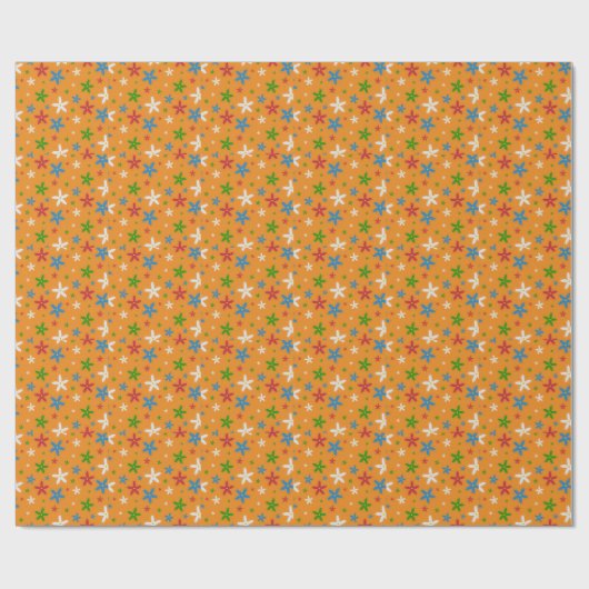 Papier Cadeau Modèle floral (Plat)