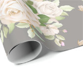 Papier Cadeau Modèle floral (Coin rond)