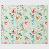 Papier Cadeau Modèle floral (Plat)