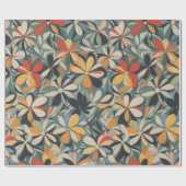 Papier Cadeau Modèle floral 11 | Papier d'enrobage (Plat)