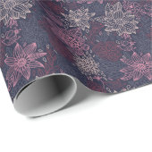 Papier Cadeau Modèle floral 4 2 (Coin rond)