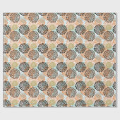 Papier Cadeau Modèle floral 7 (Plat)