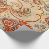 Papier Cadeau Modèle floral antique de Chintz Paisley (Coin)