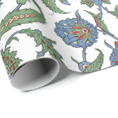 Papier Cadeau Modèle floral arabesque (Coin rond)