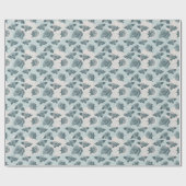 Papier Cadeau Modèle floral avec rose (Plat)