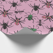 Papier Cadeau Modèle floral coloré (Coin)