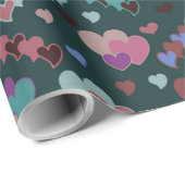 Papier Cadeau Modèle floral cool (Coin rond)
