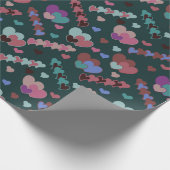 Papier Cadeau Modèle floral cool (Coin)