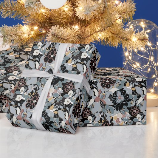 Papier Cadeau Modèle floral de Magnolia (Vacances)