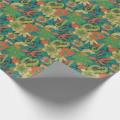 Papier Cadeau Modèle floral d'été (Coin)