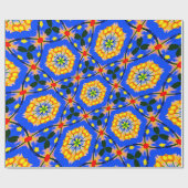 Papier Cadeau Modèle floral esthétique (Plat)