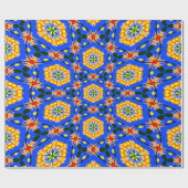 Papier Cadeau Modèle floral esthétique (Plat)