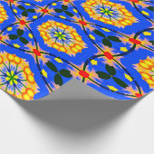 Papier Cadeau Modèle floral esthétique (Coin)