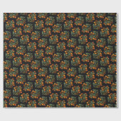 Papier Cadeau Modèle floral folklorique ukrainien. Ukraine (Plat)