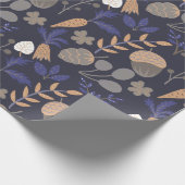 Papier Cadeau Modèle floral mou (Coin)