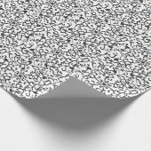 Papier Cadeau Modèle floral noir mignon sur mur Arrière - plan b (Coin)