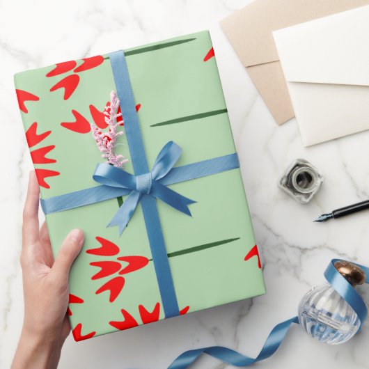 Papier Cadeau Modèle floral simple (Cadeaux)