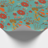 Papier Cadeau Modèle floral unique (Coin)