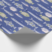 Papier Cadeau Modèle floral unique (Coin)