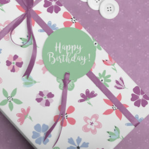 Papier Cadeau Modèle floral Whimsy fleur sauvage