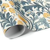 Papier Cadeau Modèle Floral William Morris (Coin rond)