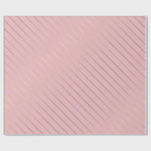 Papier Cadeau Modèle glamour Rose et doré Élégant (Plat)