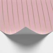 Papier Cadeau Modèle glamour Rose et doré Élégant (Coin)
