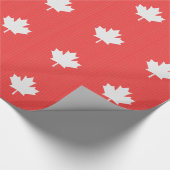 Papier Cadeau Modèle Knit Maple Leaf Tricot Motif (Coin)