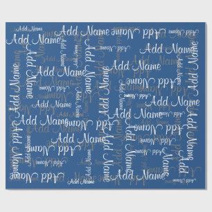 Papier Cadeau Modèle nommé de cadeau de collage