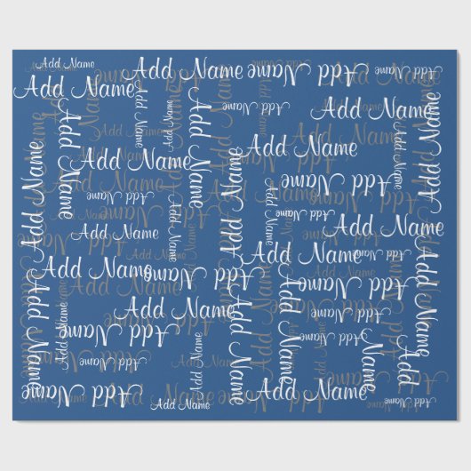 Papier Cadeau Modèle nommé de cadeau de collage (Plat)