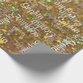 Papier Cadeau Modèle nommé de cadeau de collage (Coin)