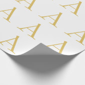 Papier Cadeau Modèle personnalisé professionnel Monogramme coule (Coin)