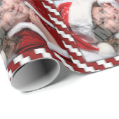 Papier Cadeau Modèle photo simple fait sur commande de ruban de (Coin rond)