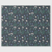 Papier Cadeau Modèle plat à main motif floral (Plat)