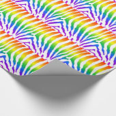 Papier Cadeau Modèle Rainbow Zebra (Coin)