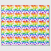 Papier Cadeau Modèle Rainbow Zebra (Plat)