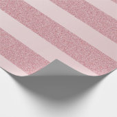 Papier Cadeau Modèle Rose de la Parties scintillant d'or Noël él (Coin)