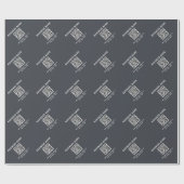 Papier Cadeau Modèle simple pour votre code QR | Gris charbon (Plat)