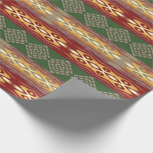 Papier Cadeau Modèle tribal ethnique du sud-ouest
