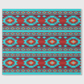 Papier Cadeau Modèle tribal ethnique du sud-ouest (Plat)