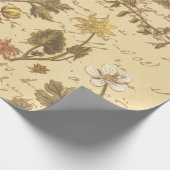 Papier Cadeau Modèle végétal vintage (Coin)