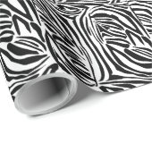 Papier Cadeau Modèle Zèbre (Coin rond)