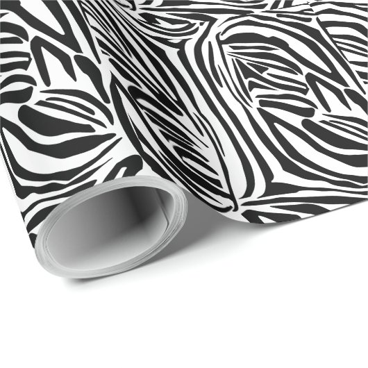 Papier Cadeau Modèle Zèbre (Coin rond)