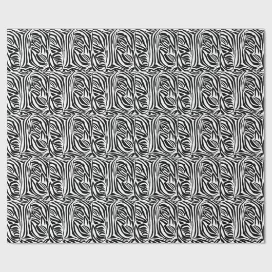 Papier Cadeau Modèle Zèbre (Plat)