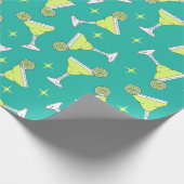Papier Cadeau Modèles de cocktails Margarita (Coin)