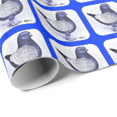 Papier Cadeau Modena Argent Pigeon (Coin rond)