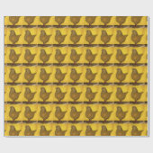 Papier Cadeau Modena Yellow Schietti Pigeon (Plat)