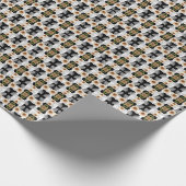 Papier Cadeau Modern abstract floral art (Coin)