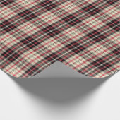 Papier Cadeau Modern beige plaid  (Coin)