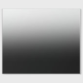 Papier Cadeau Modern Black and White Gradient Minimalist Design (Plat)